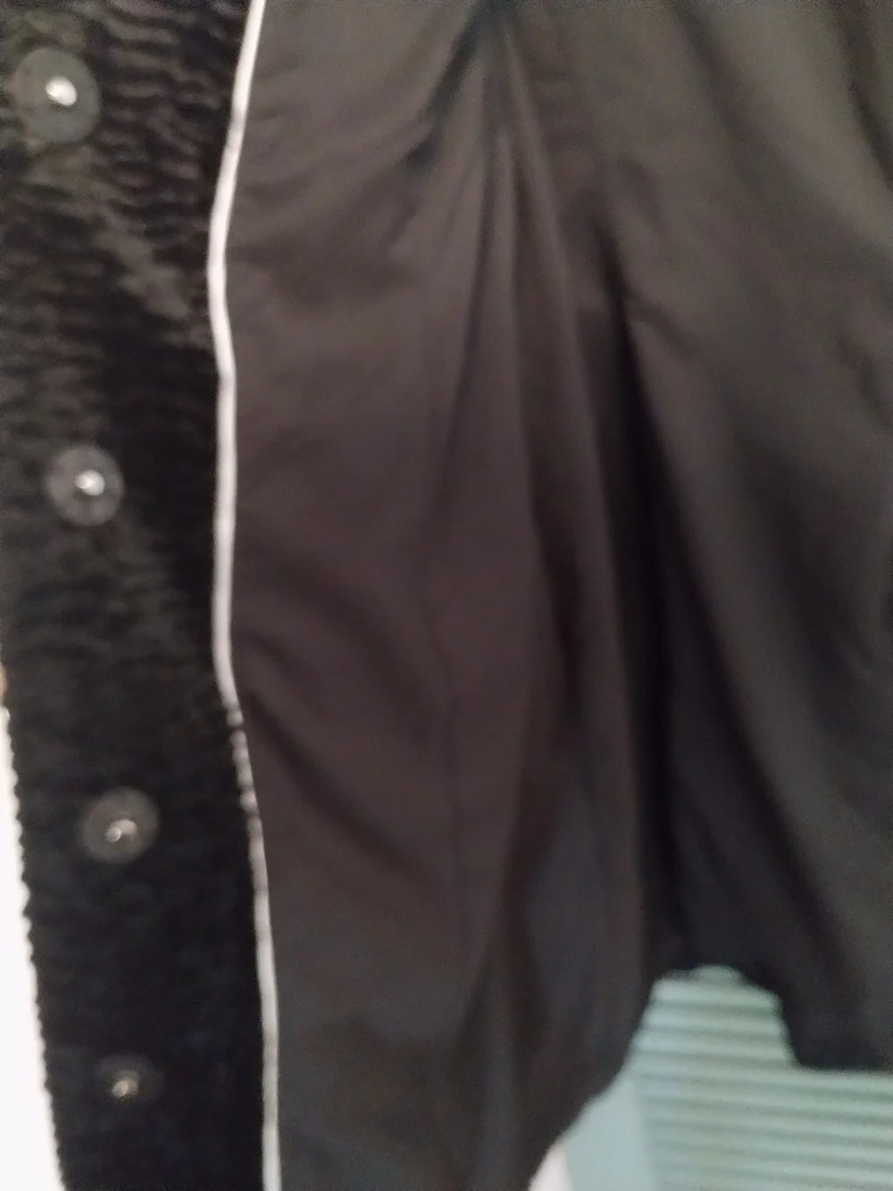 White House Black Market Black Textured Cowl Coat